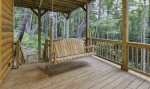 Terrace Level deck with swing